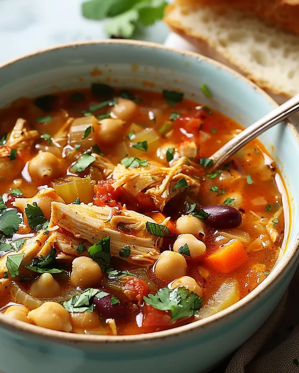Slow-Cooker Chicken Chickpea Soup: Easy Comfort Food Delight