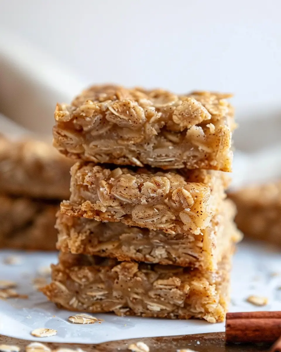 3 Ingredient Cinnamon Apple Oatmeal Bars for Easy Homemade Snacks