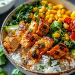 Street Corn Chicken Rice Bowl