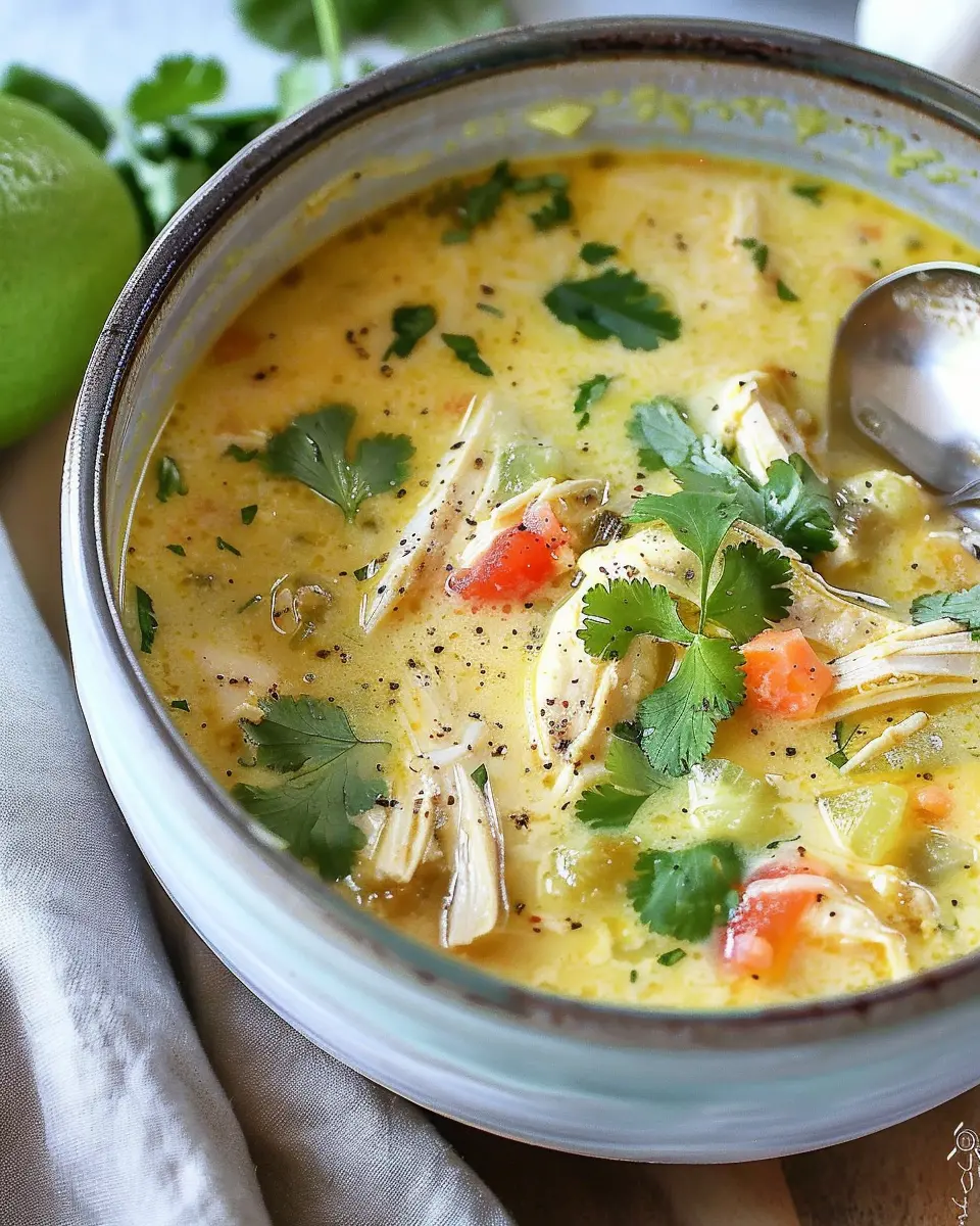 Creamy Green Enchiladas Chicken Soup: Easy Comfort Food Delight