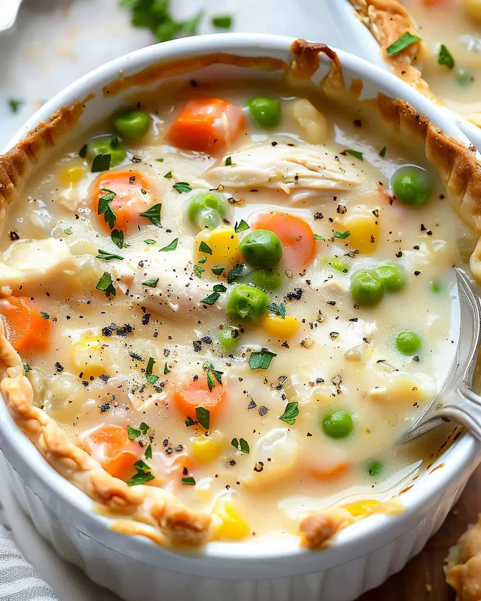 Chicken Pot Pie Soup: The Best Comfort Food with Turkey Bacon