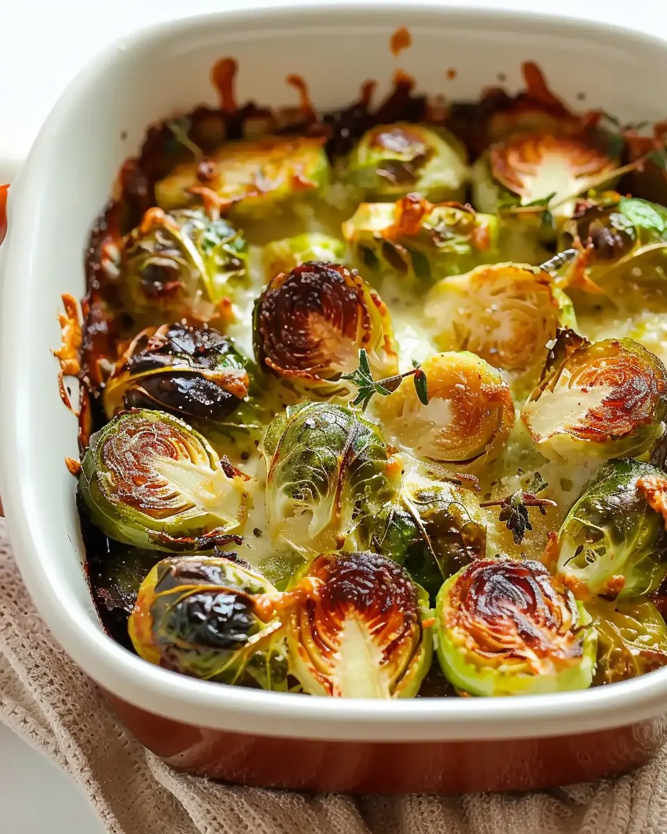 Flavorful Boursin Brussels Sprouts with Turkey Bacon Delight